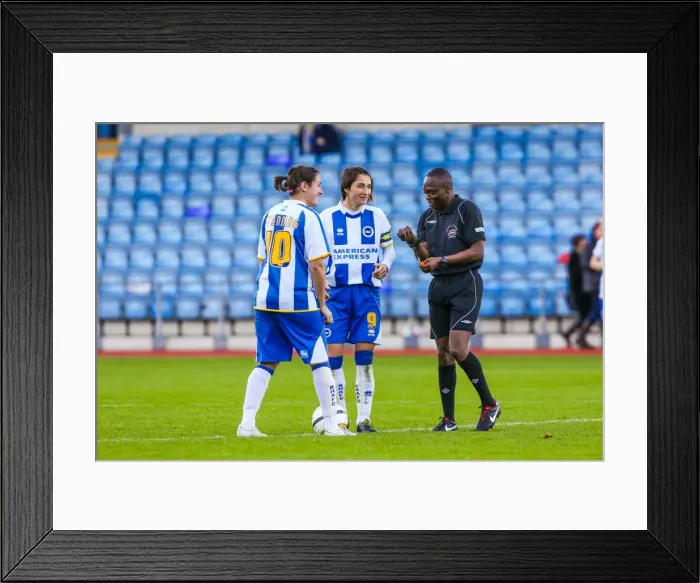 Framed Print : Brighton & Hove Albion vs. Gillingham: 2013-14 Women's Football Match Framed Print : Brighton & Hove Albion vs. Gillingham: 2013-14 Women's Football Match