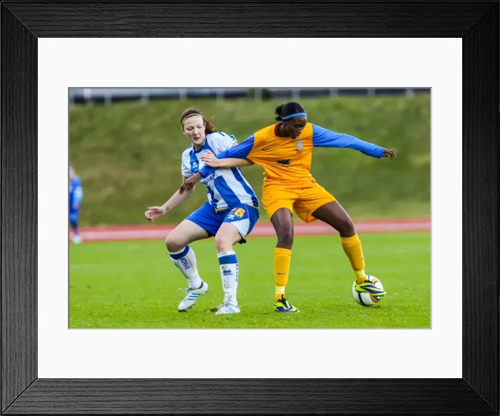 Framed Print : Brighton & Hove Albion Women vs. Gillingham: 2013-14 Season Match Framed Print : Brighton & Hove Albion Women vs. Gillingham: 2013-14 Season Match