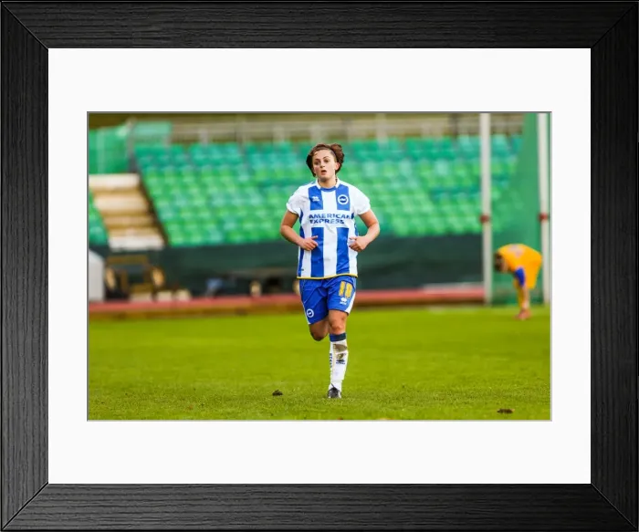 Framed Print : Brighton & Hove Albion vs. Gillingham: 2013-14 Women's Football Match Framed Print : Brighton & Hove Albion vs. Gillingham: 2013-14 Women's Football Match
