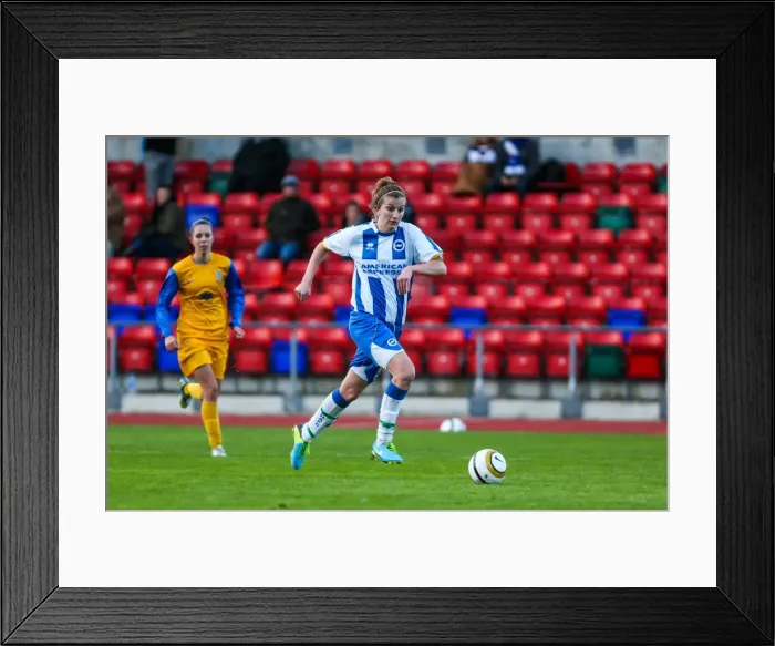 Framed Print : Brighton & Hove Albion Women vs. Gillingham: A FA WSL Showdown (2013-14 Season) Framed Print : Brighton & Hove Albion Women vs. Gillingham: A FA WSL Showdown (2013-14 Season)