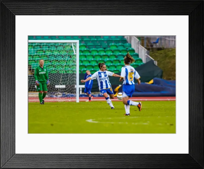 Framed Print : Brighton & Hove Albion Women vs. Gillingham: 2013-14 Season Match Framed Print : Brighton & Hove Albion Women vs. Gillingham: 2013-14 Season Match