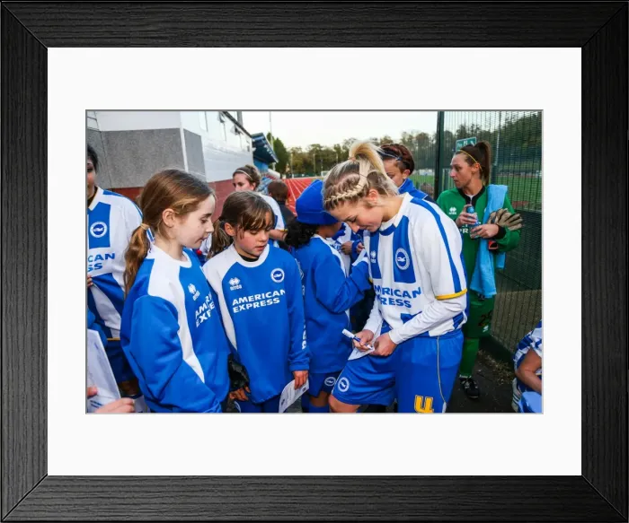 Framed Print : Brighton & Hove Albion vs Gillingham: 2013-14 Women's Football Match Framed Print : Brighton & Hove Albion vs Gillingham: 2013-14 Women's Football Match