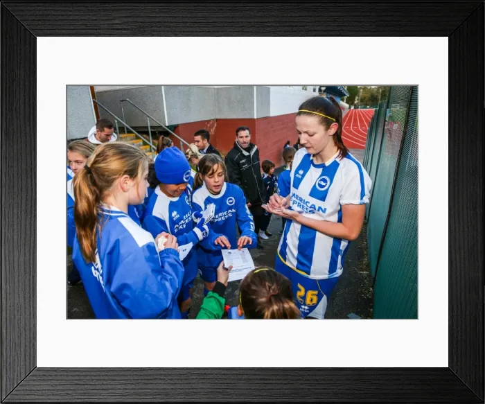 Framed Print : Brighton & Hove Albion Women vs. Gillingham: 2013-14 Season Match Framed Print : Brighton & Hove Albion Women vs. Gillingham: 2013-14 Season Match