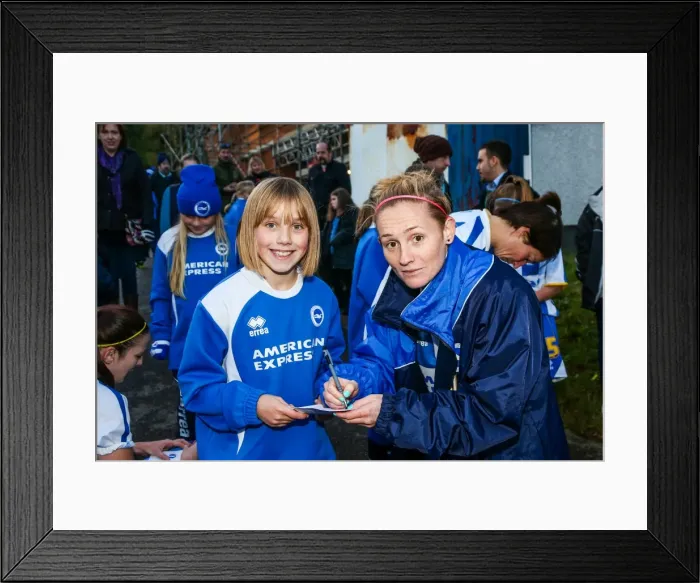 Framed Print : Brighton & Hove Albion vs. Gillingham: 2013-14 Women's Football Match Framed Print : Brighton & Hove Albion vs. Gillingham: 2013-14 Women's Football Match