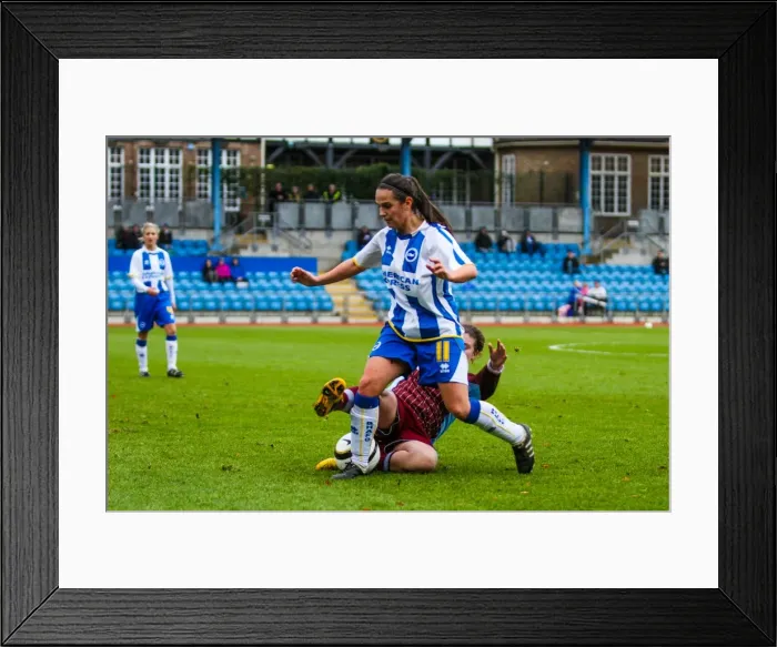 Framed Print : Brighton & Hove Albion Women: 2013-14 Season - Chesham (2)