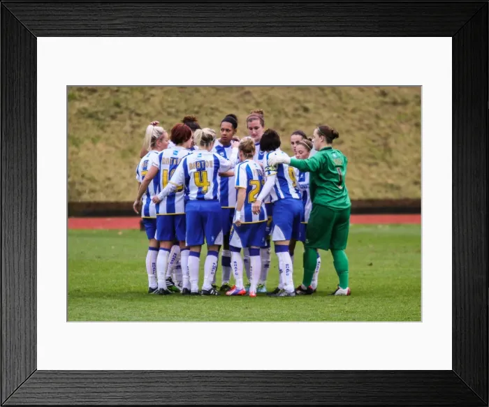 Framed Print : Brighton & Hove Albion Women's Football: Chesham (2) - Season 2013-14 Framed Print : Brighton & Hove Albion Women's Football: Chesham (2) - Season 2013-14