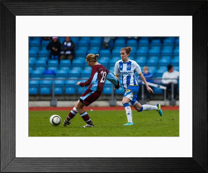 Framed Print : Brighton & Hove Albion Women: 2013-14 Season - Chesham Match