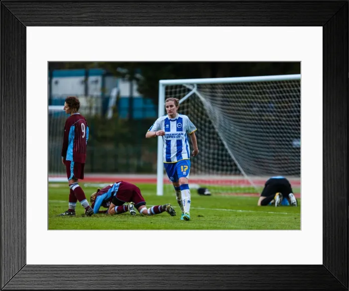 Framed Print : Brighton & Hove Albion Women vs. Chesham: 2013-14 Season Match Framed Print : Brighton & Hove Albion Women vs. Chesham: 2013-14 Season Match