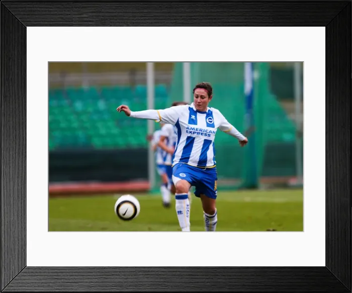 Framed Print : Brighton & Hove Albion Women's Football: Chesham (2) - Season 2013-14 Framed Print : Brighton & Hove Albion Women's Football: Chesham (2) - Season 2013-14