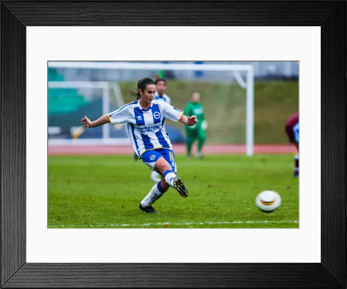 Framed Print : Brighton & Hove Albion Women's Football: Chesham (2) - Season 2013-14 Framed Print : Brighton & Hove Albion Women's Football: Chesham (2) - Season 2013-14