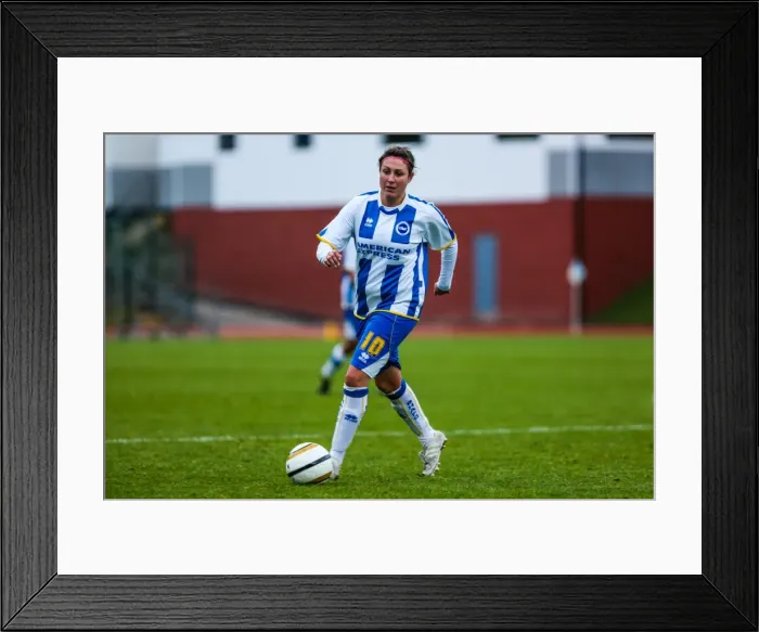 Framed Print : Brighton & Hove Albion Women: 2013-14 Season - Chesham Match