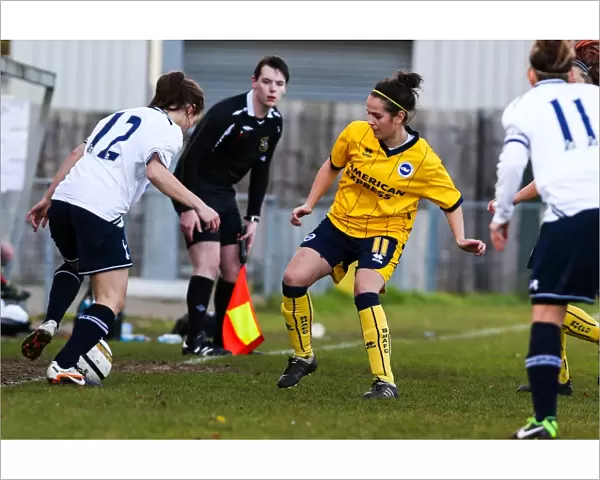 Tottenham. Brighton And Hove Albion Season 2013-14: Womens Matches: Tottenham