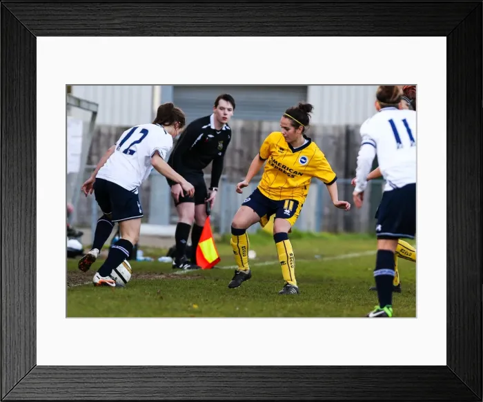 Framed Print : Tottenham. Brighton And Hove Albion Season 2013-14: Womens Matches: Tottenham Framed Print : Tottenham. Brighton And Hove Albion Season 2013-14: Womens Matches: Tottenham