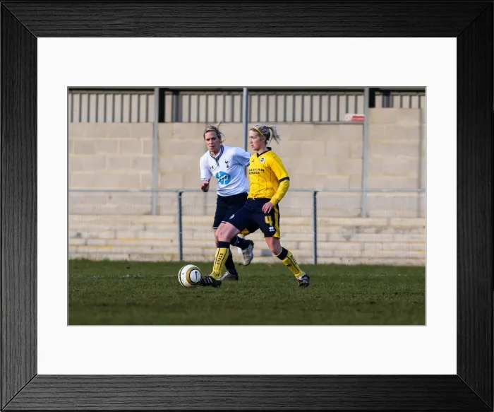 Framed Print : Battle of the Seaside: Brighton & Hove Albion vs. Tottenham - Women's Football, 2013-14 Season Framed Print : Battle of the Seaside: Brighton & Hove Albion vs. Tottenham - Women's Football, 2013-14 Season
