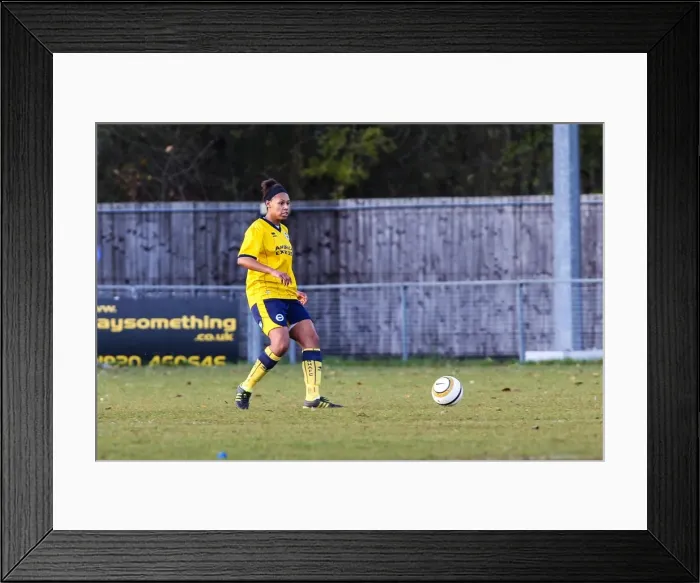 Framed Print : Battle of the Seaside: Brighton & Hove Albion vs. Tottenham - Women's Football, 2013-14 Season Framed Print : Battle of the Seaside: Brighton & Hove Albion vs. Tottenham - Women's Football, 2013-14 Season