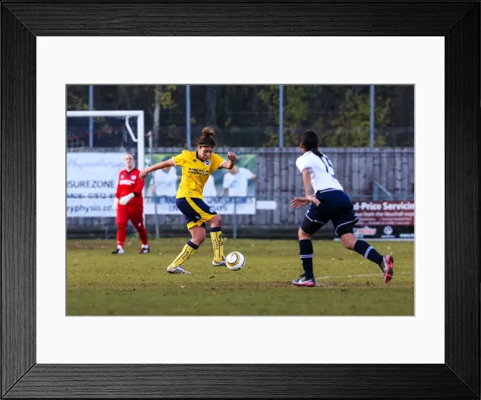 Framed Print : Brighton & Hove Albion vs. Tottenham: A Battle in the 2013-14 Women's Football Season Framed Print : Brighton & Hove Albion vs. Tottenham: A Battle in the 2013-14 Women's Football Season