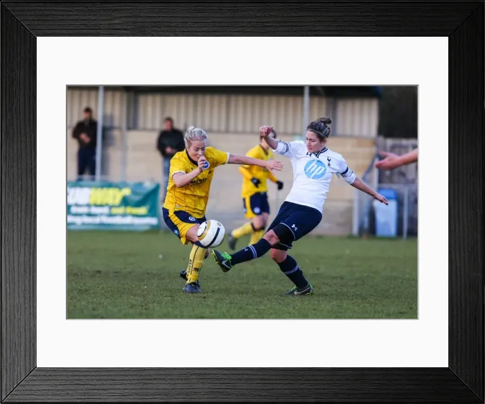 Framed Print : Battle of the South Coast: Brighton & Hove Albion vs. Tottenham - Women's Football, 2013-14 Season Framed Print : Battle of the South Coast: Brighton & Hove Albion vs. Tottenham - Women's Football, 2013-14 Season