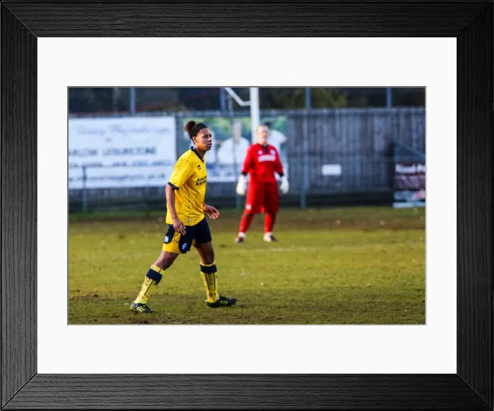 Framed Print : Battle of the Seaside: Brighton & Hove Albion vs. Tottenham - Women's Football, 2013-14 Season Framed Print : Battle of the Seaside: Brighton & Hove Albion vs. Tottenham - Women's Football, 2013-14 Season