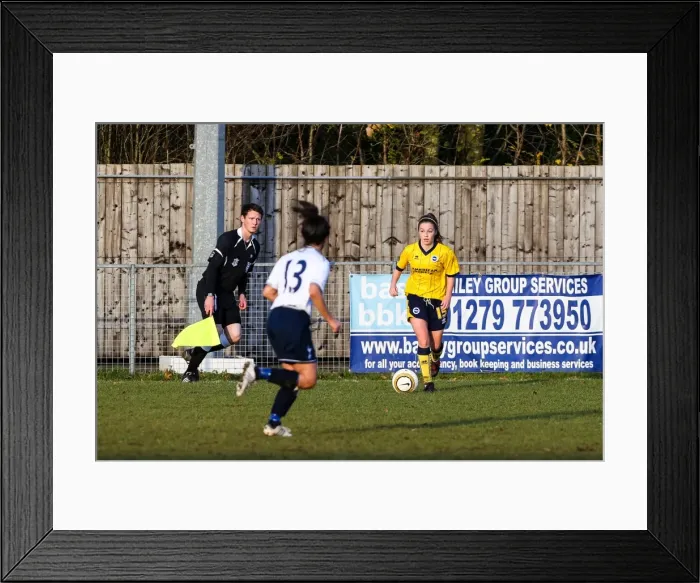 Framed Print : Battle of the Seaside: Brighton & Hove Albion vs. Tottenham - Women's Football, 2013-14 Season