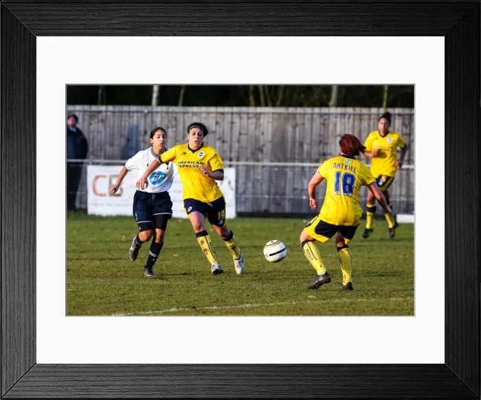 Framed Print : Battle of the Women's Football Field: Brighton & Hove Albion vs. Tottenham (2013-14 Season) Framed Print : Battle of the Women's Football Field: Brighton & Hove Albion vs. Tottenham (2013-14 Season)
