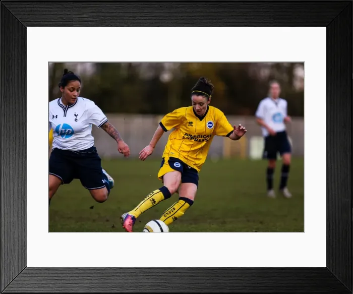Framed Print : Brighton & Hove Albion vs. Tottenham: 2013-14 Women's Football Match Framed Print : Brighton & Hove Albion vs. Tottenham: 2013-14 Women's Football Match