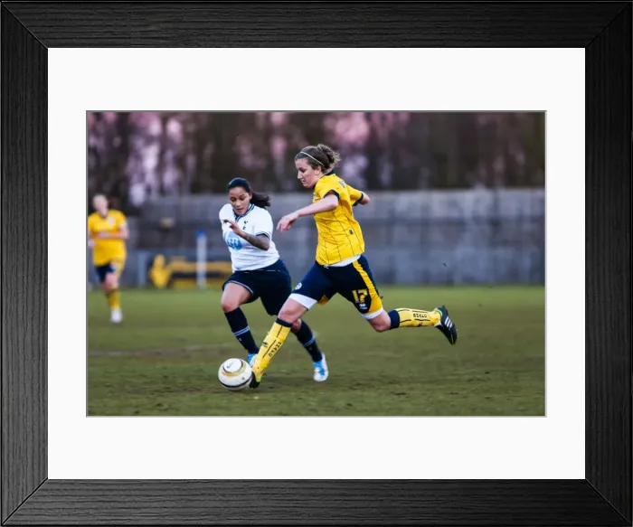 Framed Print : Battle of the South Coast: Brighton & Hove Albion vs. Tottenham - Women's Football, 2013-14 Season Framed Print : Battle of the South Coast: Brighton & Hove Albion vs. Tottenham - Women's Football, 2013-14 Season