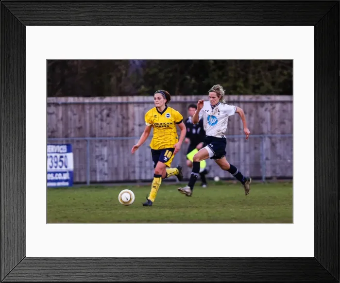 Framed Print : Battle of the South Coast: Brighton & Hove Albion vs. Tottenham - Women's Football, 2013-14 Season Framed Print : Battle of the South Coast: Brighton & Hove Albion vs. Tottenham - Women's Football, 2013-14 Season
