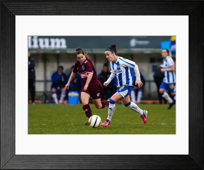 Framed Print : Brighton & Hove Albion Women vs. Portsmouth: 2013-14 Season Match Framed Print : Brighton & Hove Albion Women vs. Portsmouth: 2013-14 Season Match