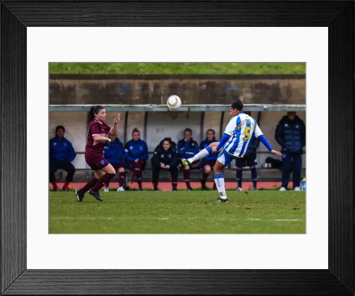 Framed Print : Brighton & Hove Albion vs. Portsmouth: 2013-14 Women's Football Match