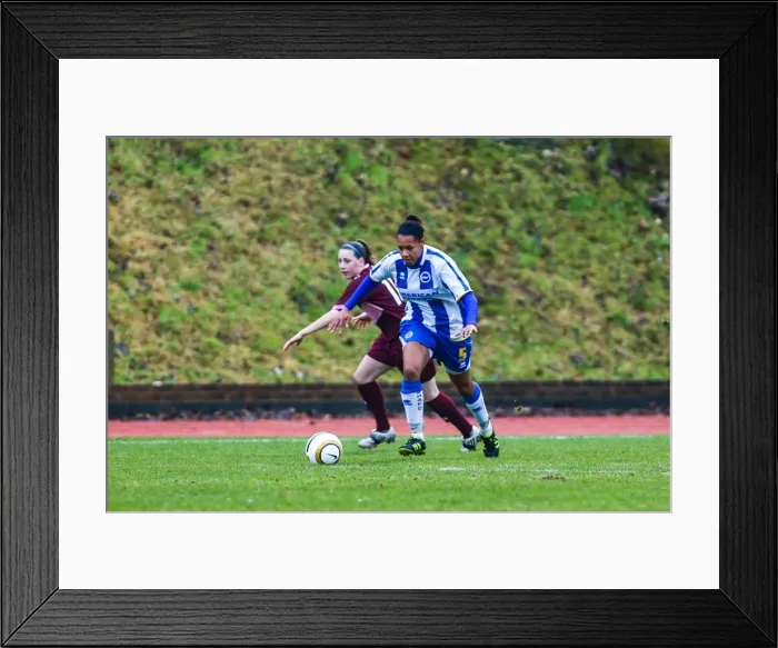 Framed Print : Action-Packed: Brighton & Hove Albion Women vs. Portsmouth (2013-14 Season) Framed Print : Action-Packed: Brighton & Hove Albion Women vs. Portsmouth (2013-14 Season)