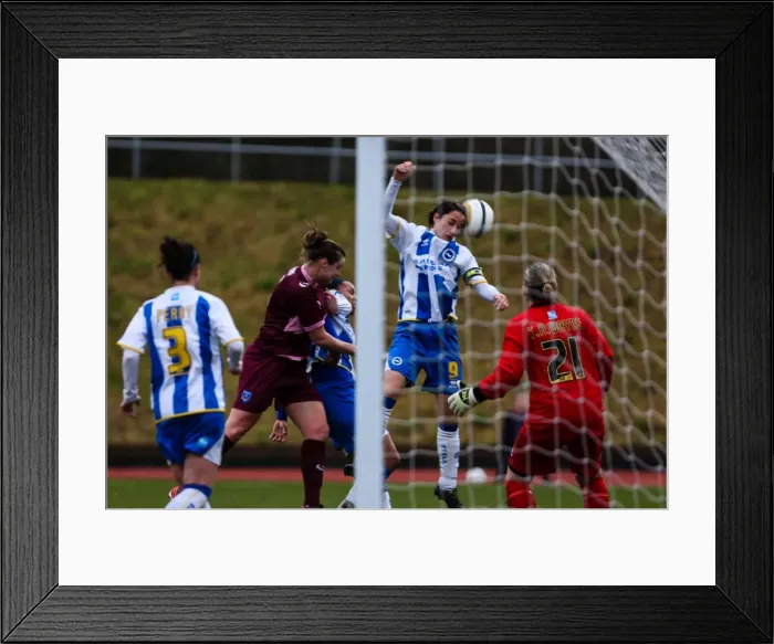 Framed Print : Action-Packed: Brighton & Hove Albion Women vs. Portsmouth (2013-14 Season) Framed Print : Action-Packed: Brighton & Hove Albion Women vs. Portsmouth (2013-14 Season)