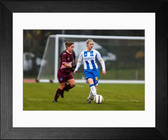 Framed Print : Brighton & Hove Albion Women vs. Portsmouth: 2013-14 Season Football Match Framed Print : Brighton & Hove Albion Women vs. Portsmouth: 2013-14 Season Football Match
