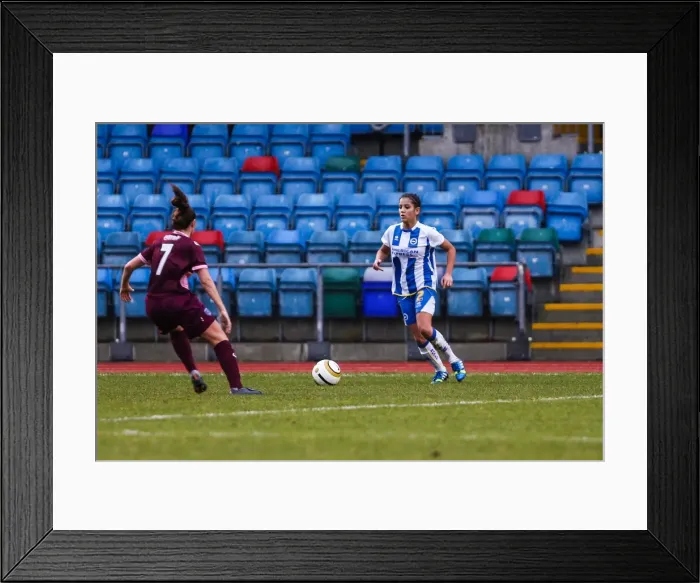 Framed Print : Brighton & Hove Albion Women vs. Portsmouth: 2013-14 Season Match Framed Print : Brighton & Hove Albion Women vs. Portsmouth: 2013-14 Season Match