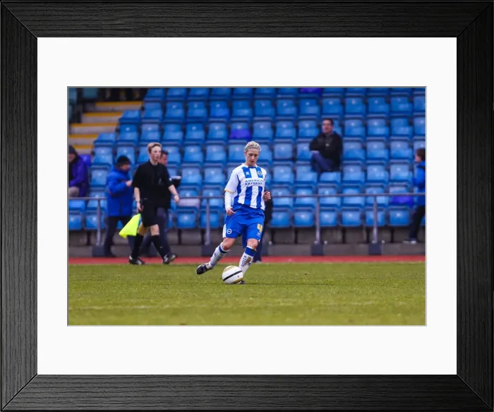 Framed Print : Brighton & Hove Albion vs. Portsmouth: A Battle in the 2013-14 Women's Football Season Framed Print : Brighton & Hove Albion vs. Portsmouth: A Battle in the 2013-14 Women's Football Season