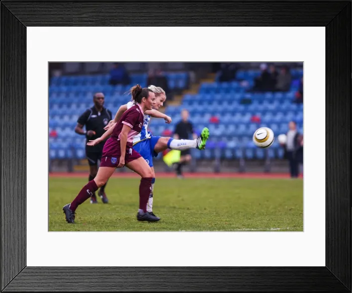 Framed Print : Brighton & Hove Albion Women vs. Portsmouth: 2013-14 Season Match Framed Print : Brighton & Hove Albion Women vs. Portsmouth: 2013-14 Season Match