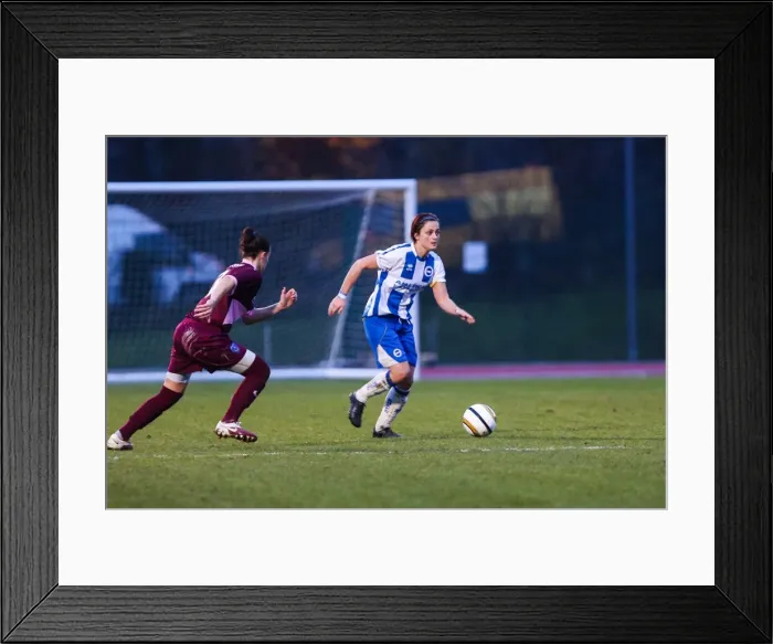 Framed Print : Brighton & Hove Albion Women vs. Portsmouth: 2013-14 Season Match Framed Print : Brighton & Hove Albion Women vs. Portsmouth: 2013-14 Season Match