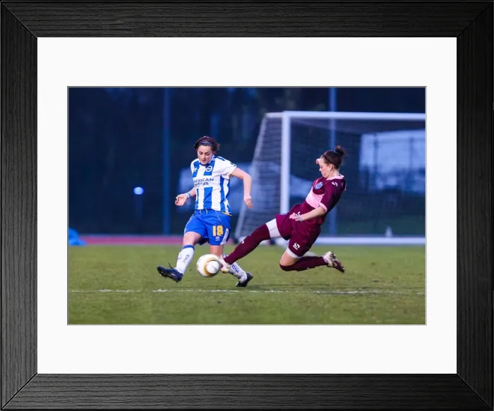 Framed Print : Battle of the South Coast: Brighton & Hove Albion vs. Portsmouth - Women's Football, 2013-14 Season Framed Print : Battle of the South Coast: Brighton & Hove Albion vs. Portsmouth - Women's Football, 2013-14 Season