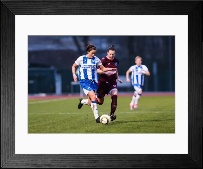 Framed Print : Battle of the South Coast: Brighton & Hove Albion Women vs. Portsmouth (2013-14 Season) Framed Print : Battle of the South Coast: Brighton & Hove Albion Women vs. Portsmouth (2013-14 Season)