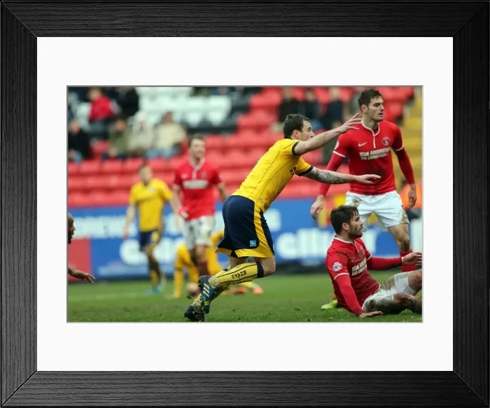 Framed Print : Brighton & Hove Albion vs Charlton Athletic (Away) - 26-12-2013, Season 2013-14 Framed Print : Brighton & Hove Albion vs Charlton Athletic (Away) - 26-12-2013, Season 2013-14