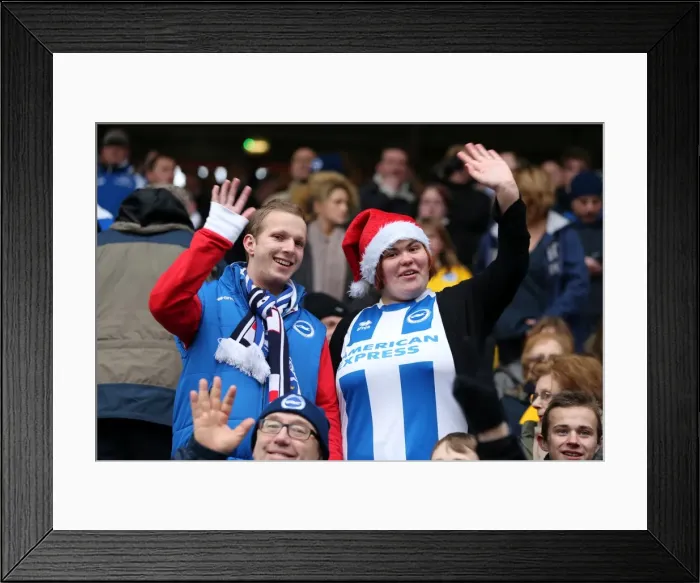 Framed Print : Brighton & Hove Albion vs Charlton Athletic (Away) - 26-12-2013 - Season 2013-14 Framed Print : Brighton & Hove Albion vs Charlton Athletic (Away) - 26-12-2013 - Season 2013-14