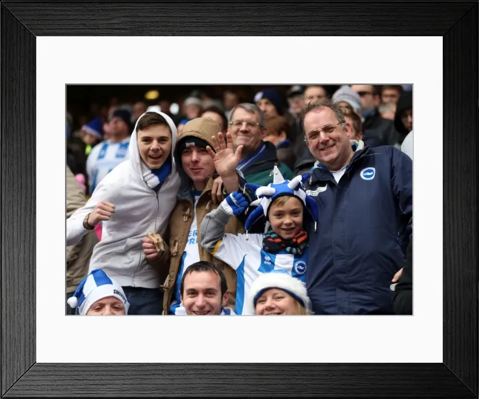Framed Print : Brighton & Hove Albion vs Charlton Athletic: Away Game - December 2013 Framed Print : Brighton & Hove Albion vs Charlton Athletic: Away Game - December 2013