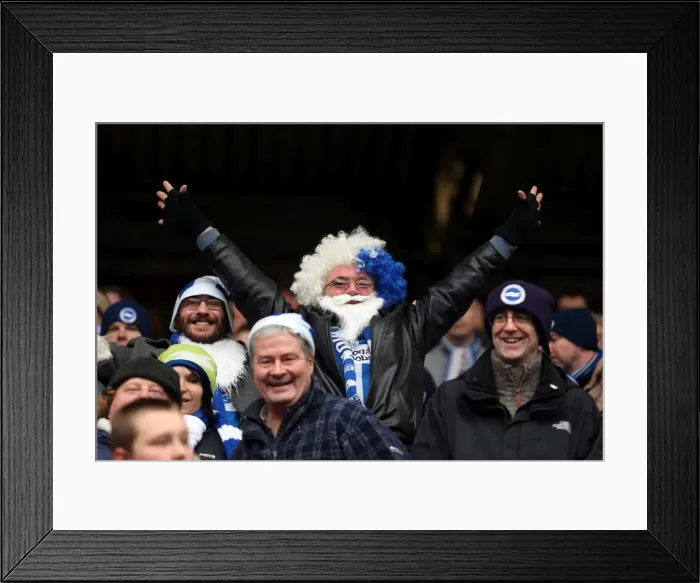 Framed Print : Brighton & Hove Albion vs Charlton Athletic (Away) - 26-12-2013, Season 2013-14 Framed Print : Brighton & Hove Albion vs Charlton Athletic (Away) - 26-12-2013, Season 2013-14