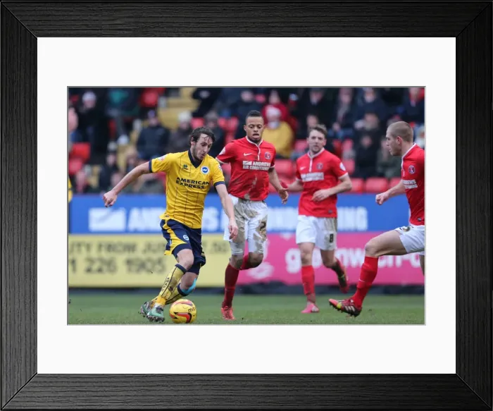 Framed Print : Brighton & Hove Albion vs Charlton Athletic (Away) - 26-12-2013, Season 2013-14 Framed Print : Brighton & Hove Albion vs Charlton Athletic (Away) - 26-12-2013, Season 2013-14