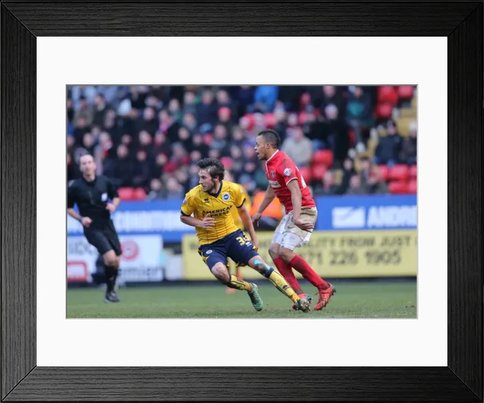 Framed Print : Brighton & Hove Albion vs Charlton Athletic (Away): 26-12-2013 - Season 2013-14: The Away Game at Charlton Athletic Framed Print : Brighton & Hove Albion vs Charlton Athletic (Away): 26-12-2013 - Season 2013-14: The Away Game at Charlton Athletic