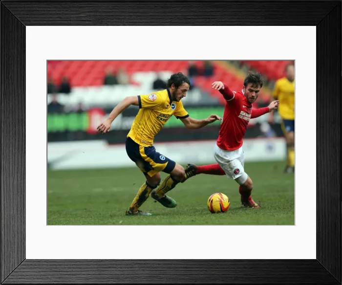 Framed Print : Brighton & Hove Albion vs Charlton Athletic (Away) - 26-12-2013, Season 2013-14 Framed Print : Brighton & Hove Albion vs Charlton Athletic (Away) - 26-12-2013, Season 2013-14