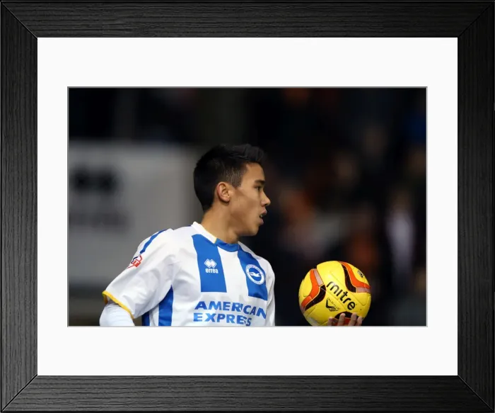 Framed Print : Brighton & Hove Albion Away at Blackpool (29-12-2013)