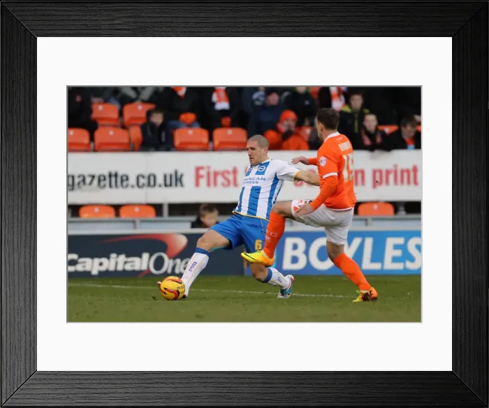 Framed Print : Brighton & Hove Albion Away at Blackpool (2013-14 Season): A December Battle Framed Print : Brighton & Hove Albion Away at Blackpool (2013-14 Season): A December Battle