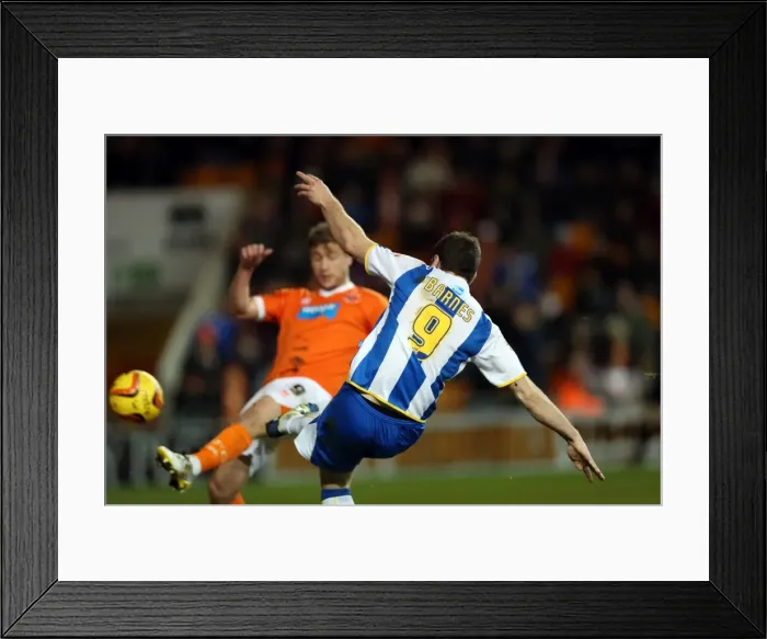 Framed Print : Brighton & Hove Albion Away at Blackpool (2013-14 Season)