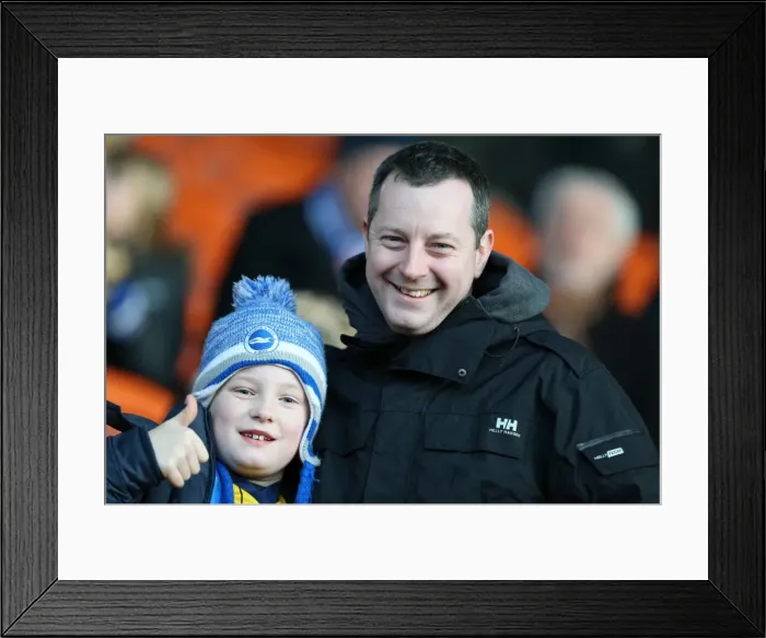 Framed Print : Brighton & Hove Albion at Blackpool - December 2013 (Away Game, 2013-14 Season)
