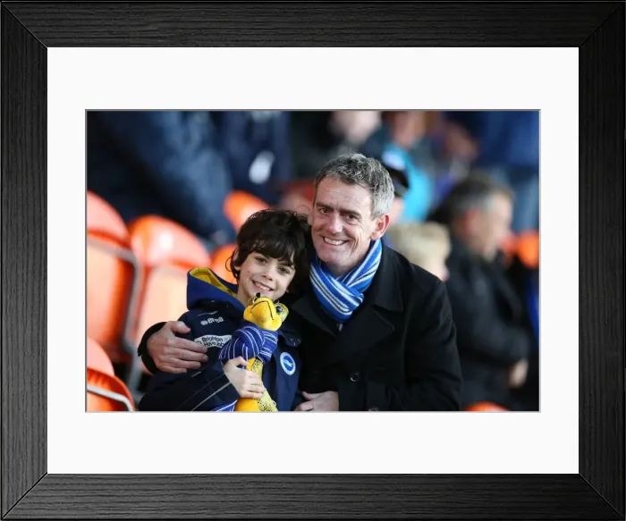 Framed Print : Brighton & Hove Albion vs. Blackpool: Away Game - December 29, 2013
